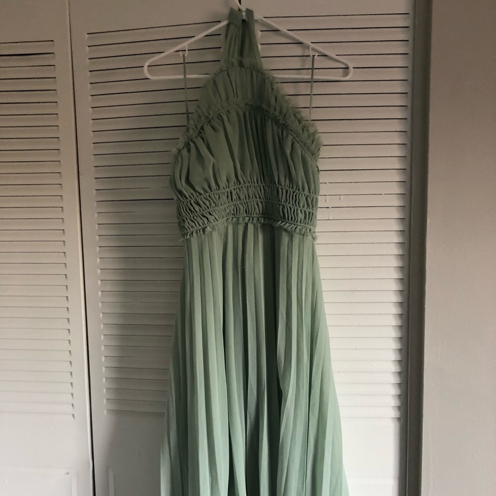 Halter Ankle length dress